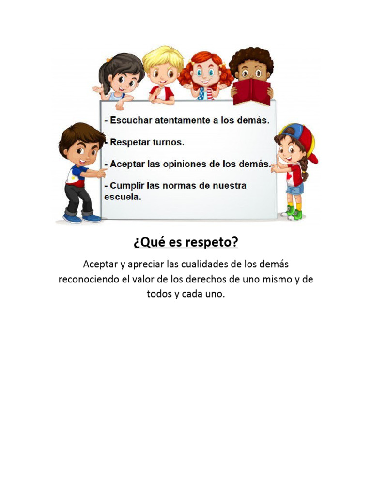 Definición y Valor del Respeto | PDF