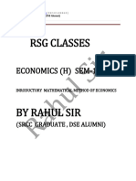 Introductory Mathematical of Economics