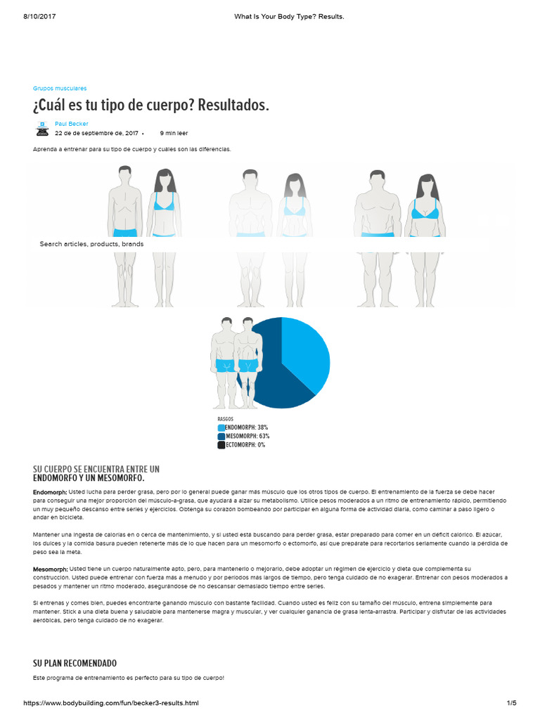 What Is Your Body Type - Results | PDF