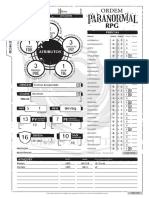 Ordem Paranormal - Ficha de Personagem Editável