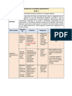 Matriz Evaluación Diagnóstica Nivel 3, 4 y 5