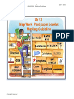 Map Work Booklet Marking Guideline
