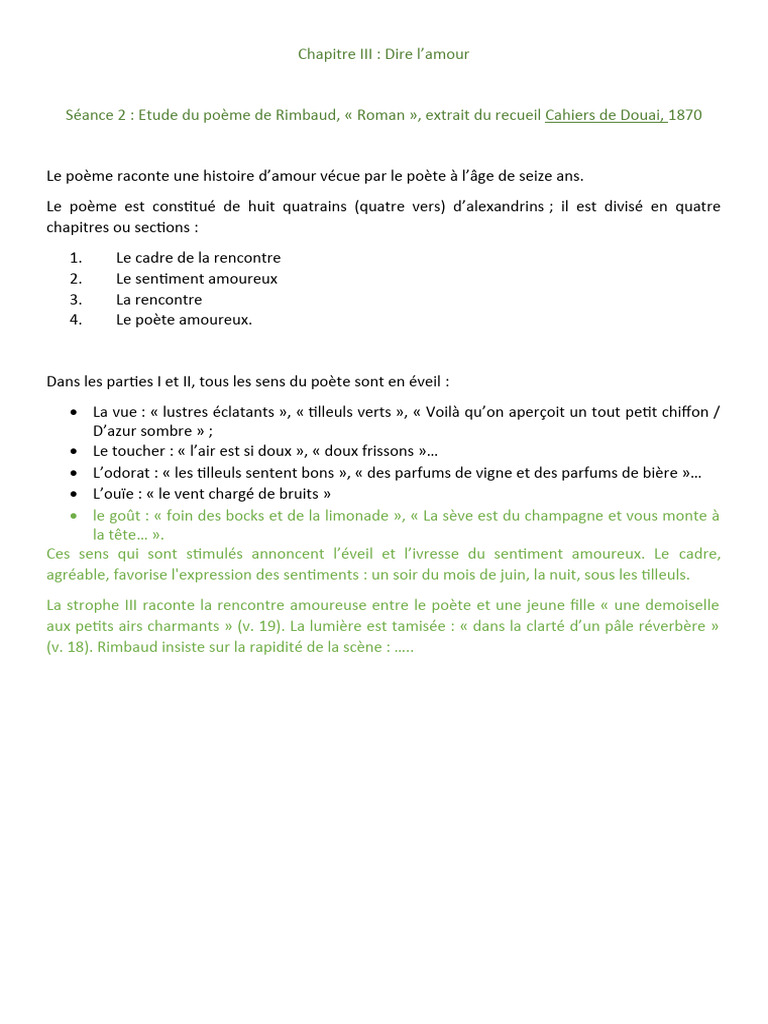 Analyse du poème 