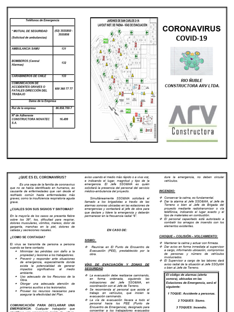 Triptico Covid - 19 | PDF | Causas de la muerte | Epidemiología