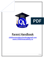 Parent Handbook London Children's Academy-Updated January 2024