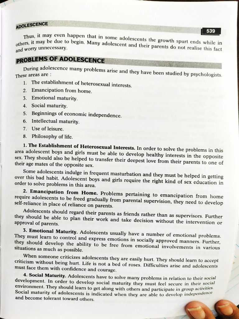 Problems Faced by Adolescents | PDF