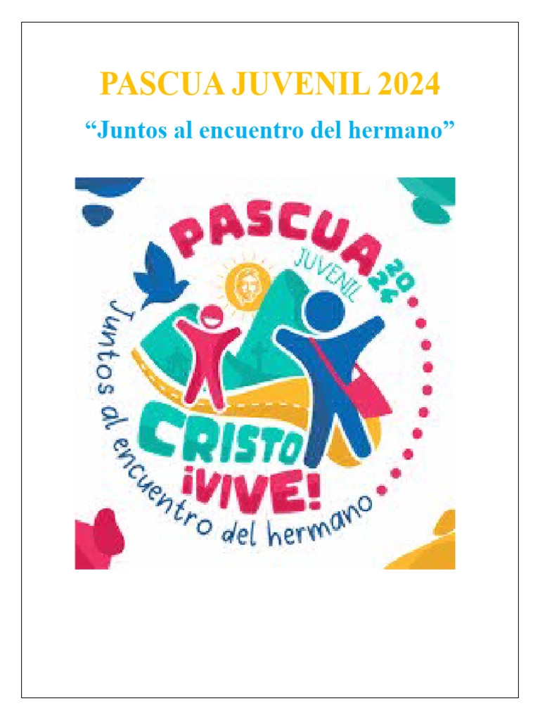 Actividades Pascua Juvenil 2024 | PDF