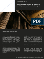 Jul. 2023 - A Tutela de Dados Pessoais Nas Relaçoes de Trabalho