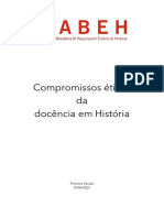 Compromissos Eticos Da Docencia em Historia