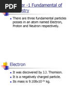 Chapter -1 Fundamental of Chemistry