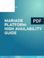 Mariadb Platform High Availability Guide - Whitepaper - 1001