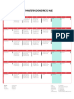 MCAT Study Schedule Template 3 Months Practice Phase