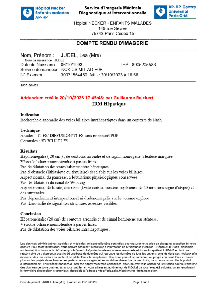 Wirsungo-IRM Avec Injection | PDF