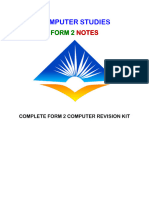 Computer Form 2 Notes