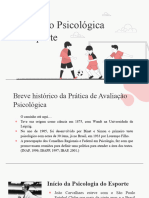 Prática Profissional Seminários em Psicologia - Avaliação Psicologica No Esporte