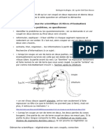 Les 4 Étapes de La Démarche Scientifique (Critères D'évaluation) 1-Appropriation D'un Problème, Se Questionner