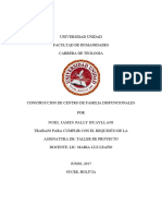 Construcción de Centro de Familia Disfuncionales en La Ciudad de Sucre 2018