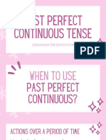 Past Perfect Continuous Tense Grammar Presentation in Rose Pink White Basic Style