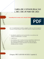 Portaria de Consolidação #1, de 2 de Junho de 2021