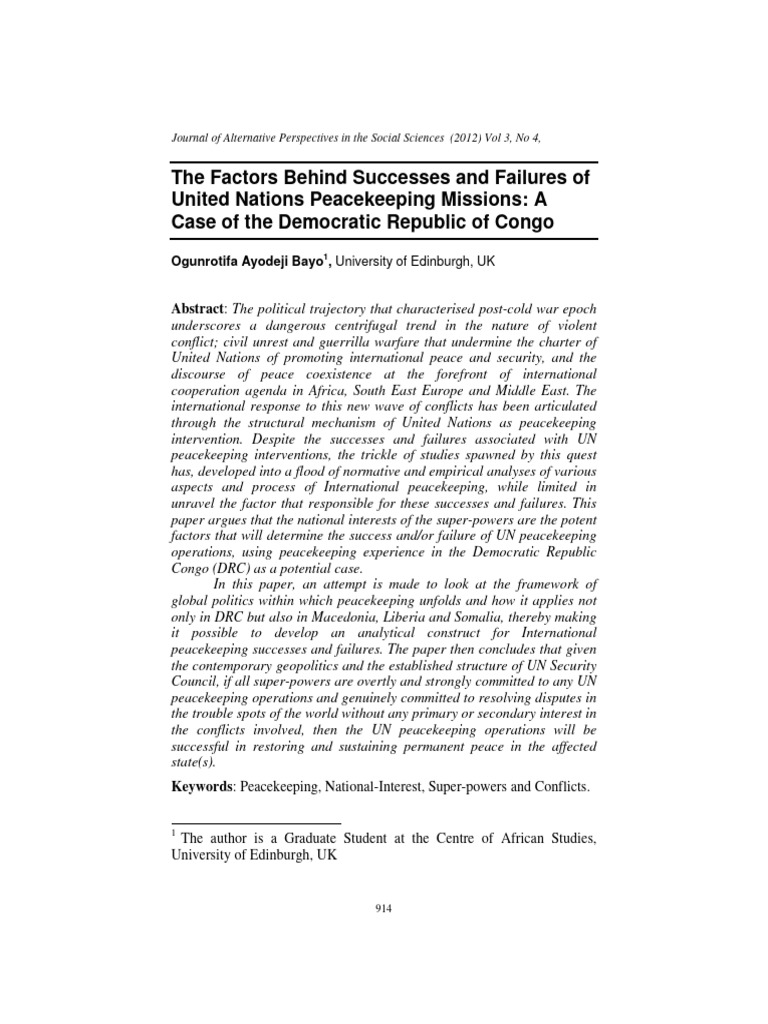 The Factors Behind Successes and Failure | PDF | Democratic Republic Of ...