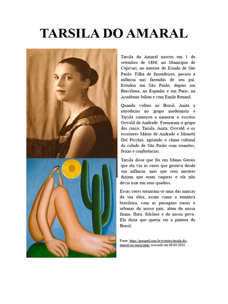 Tarsila Do Amaral | PDF