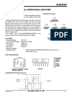 Dual Operational Amplifier: General Description Package Outline