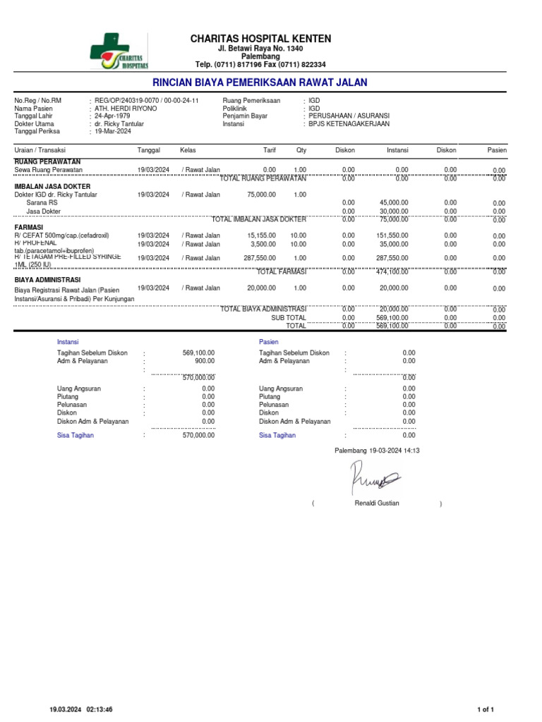 Medical Billing Summary | PDF