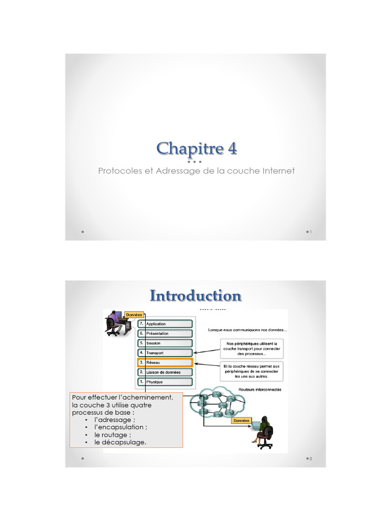 Chapitre 4 Réseaux | PDF | Adresse IP | Protocoles Internet