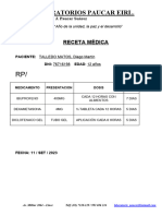 Receta Medica Agosto 2023