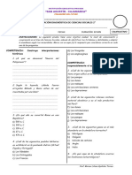 Evaluación Diagnóstica 2024 - Ciencias Sociales - 2do Grado Sec