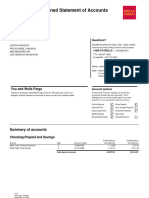 Wells Fargo Combined Statement of Accounts