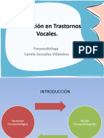 Patologías Vocales