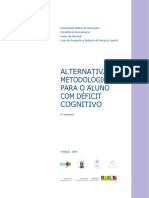 Curso - Ed Especial - Alternativas Metodologicas Aluno Défict Cognittivo