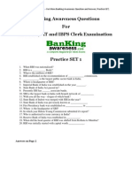 Banking Awareness Questions for IBPS PO Clerk Exam- BankingAwareness.com