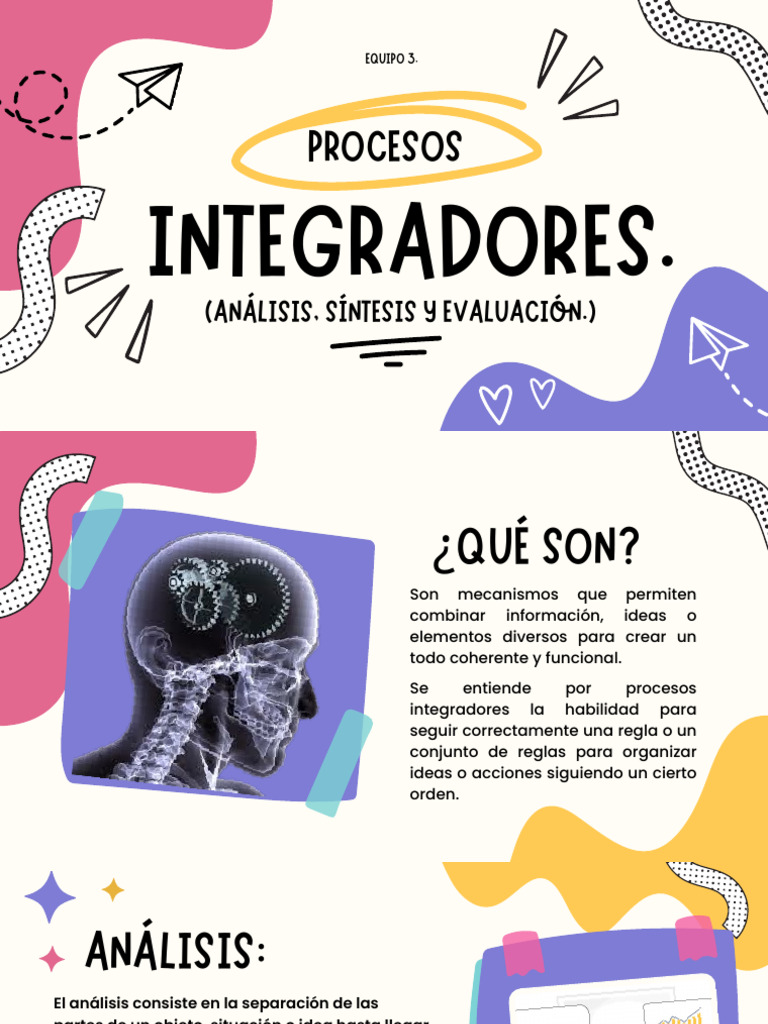Procesos Integradores del Pensamiento | PDF | Pensamiento | Evaluación