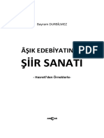 Âşık Edebiyatında Şiir Sanatı B. Durbilmez