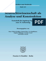 Strafrechtswissenschaft Als Analyse Und Konstruktion: Schriften Zum Strafrecht