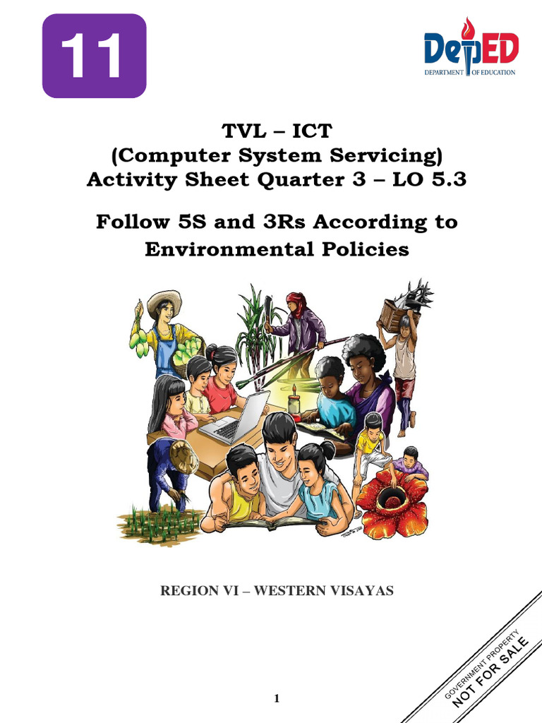 ICT CompSystemServicing 11 Q3 LAS7 FINAL | PDF | Recycling | Computer File