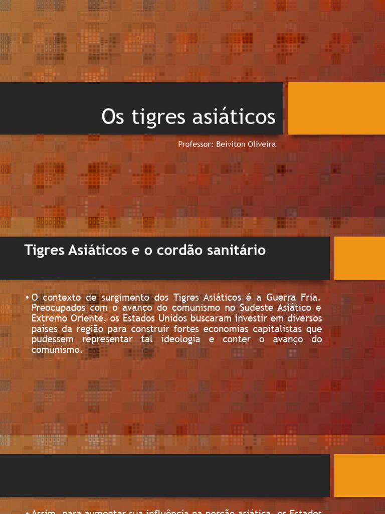 Os Tigres Asiáticos | PDF | Quatro tigres asiáticos (países) | Taiwan