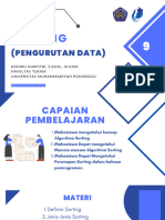 2 Sorting (Pertemuan Kedua)