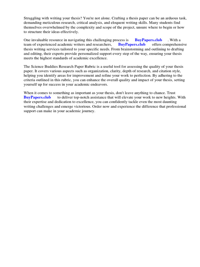 Science Buddies Research Paper Rubric PDF Rubric (Academic) Usability