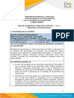 Guía de Actividades y Rúbrica de Evaluación - Unidad 2 - Fase 3 - Valoración y Relacionamiento