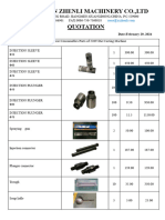 Quotation of Spare Parts