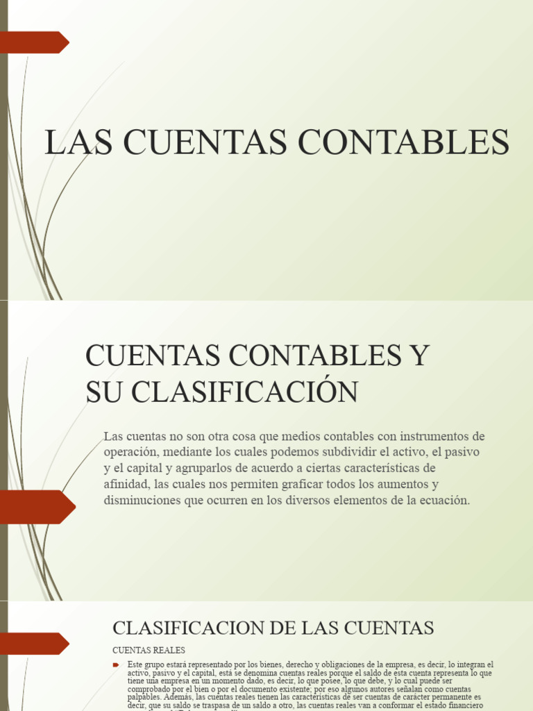 Clasificación de Cuentas Contables | PDF | Contabilidad | Bancos