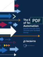 Tricentis Report The Evolution of Test Automation 2018