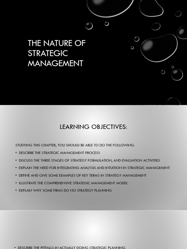 Strat Chapter 1 Nature of Strama | PDF | Strategic Management ...