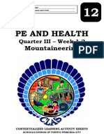 Core - 12 - Physical Education and Health - q3 - CLAS1 - Week 1 2 - Mountaineering - v5 XANDRA MAY ENCIERTO 1