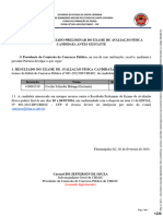 Portaria 66 - Resultado Preliminar Do Exame de Avaliação Física Candidata Antes Gestante