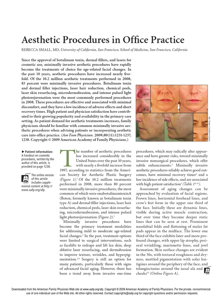 Aesthetic Procedures in Office Practice | PDF | Botulinum Toxin | Wrinkle