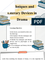 Grade 12 Techniques and Literary Devices in Drama